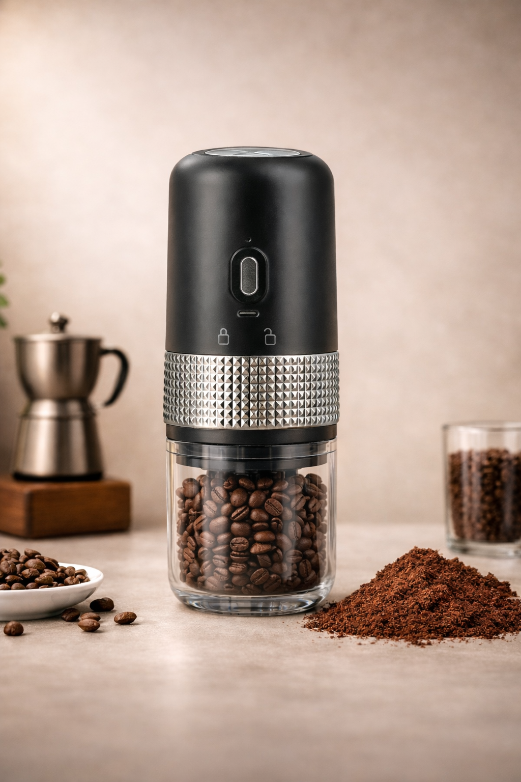 Molinillo de café portatil eléctrico